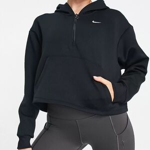 Nike Training One Dri-FIT glitter graphic hoodie in black